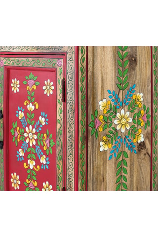 Buffet 2 portes en manguier - 90 x 90 x 38 cm