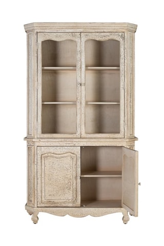 Vitrine 4 portes en bois - 120 x 207 x 40 cm