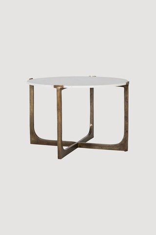 Table basse en marbre - 71 x 46 x 71 cm