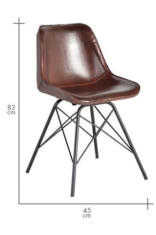 Chaise en cuir - 160 x 76 x 90cm