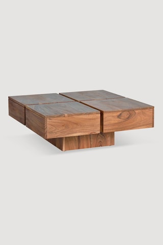 Table basse en acacia - 178 x 40 x 178 cm