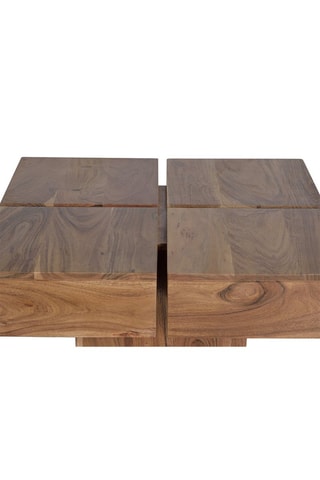 Table basse en acacia - 178 x 40 x 178 cm