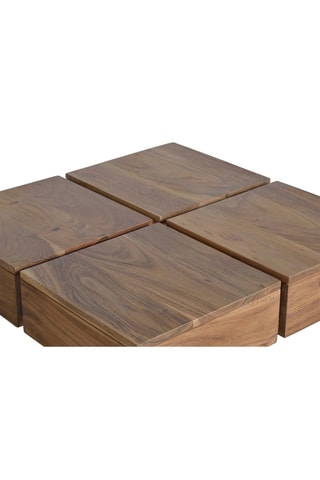Table basse en acacia - 178 x 40 x 178 cm