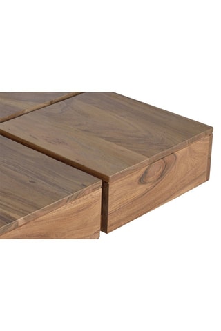 Table basse en acacia - 178 x 40 x 178 cm