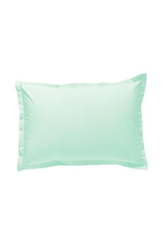 Federa in raso di cotone 120 fili/cm² - Azzurro