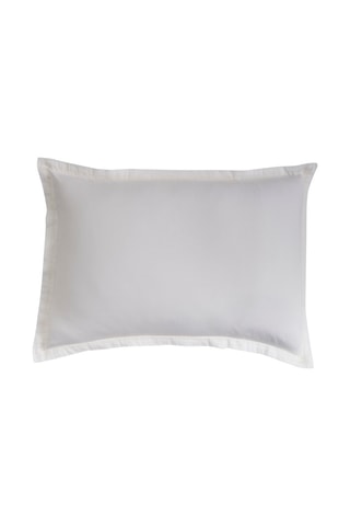 Federa in raso di cotone 120 fili/cm² Dallas - Bianco 