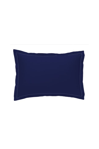 Federa in raso di cotone 120 fili/cm² - Blu