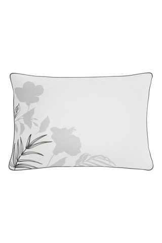 Federa in percalle di cotone Brandi- Grigio- 50 x 70 cm