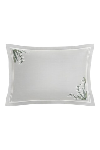 Federa in percalle di cotone Lilya- Grigio- 50 x 70 cm