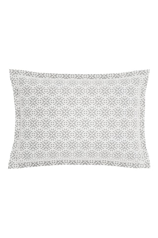 Federa in percalle di cotone Lilya- Grigio- 50 x 70 cm