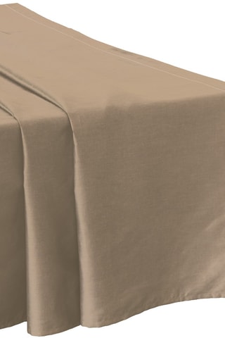 Lenzuolo sopra in raso di cotone 120 fili/cm² - Beige