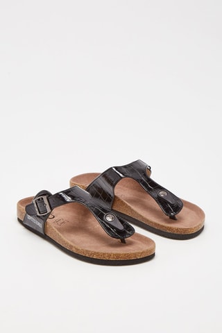 Teenslippers Zwart