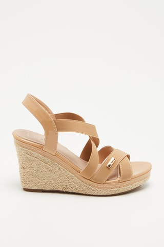 Sandalen met Sleehak Denvers Nude
