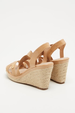 Sandalen met Sleehak Denvers Nude
