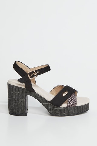 Sandalen met Hak Lisabete - Zwart