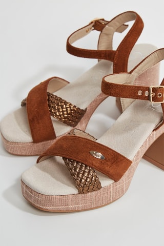 Sandalen met Hak Lisabete - Camel