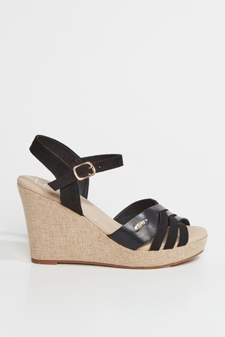 Sandalen met Sleehak Loraline - Zwart