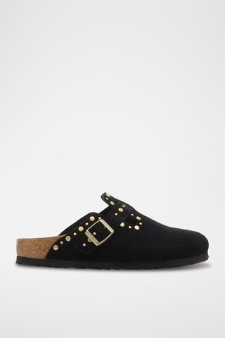 Chaussons en velours - Noir
