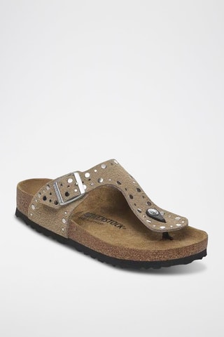 Sandales en velours - Beige