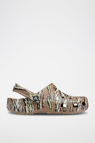 Sabots Classic Printed Kaki et marron