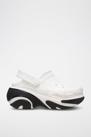 Sabots plateformes Bubble Crush Clog - Blanc et noir