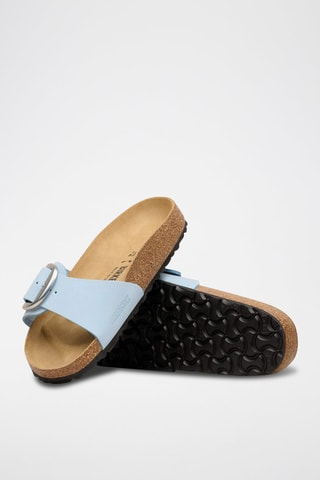 Mules en cuir - Bleu clair