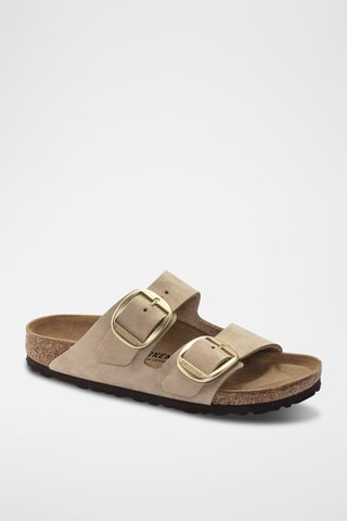 Mules en cuir nubuck - Beige