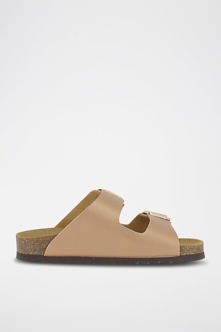 Mules en cuir Noelle Bronze