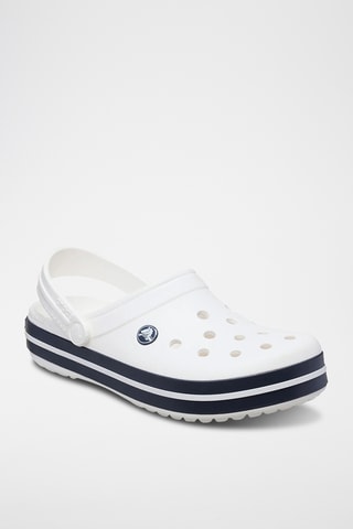 Sabots plateformes Crocband - Blanc