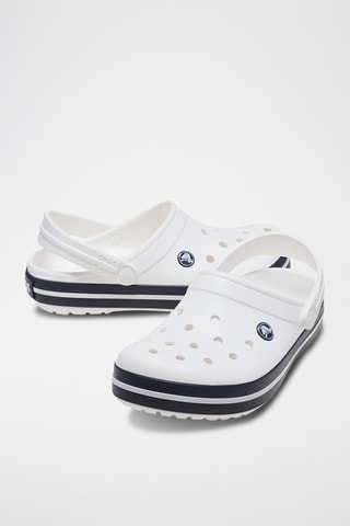 Sabots plateformes Crocband - Blanc