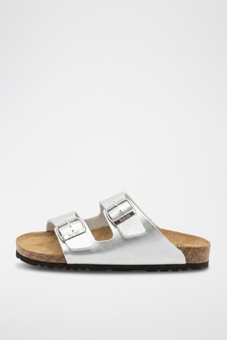 Mules vernies Joséphine - Argenté