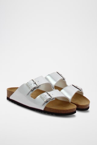 Mules vernies Joséphine - Argenté