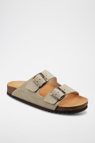 Mules en nubuck Joséphine - Beige