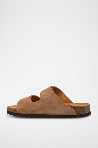 Mules en nubuck Joséphine - Marron