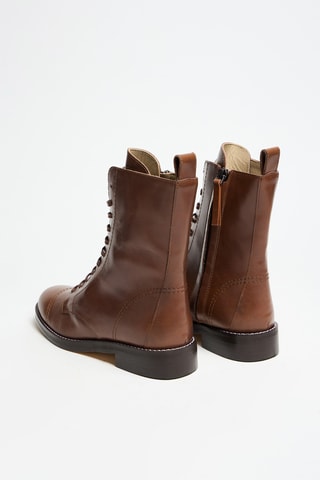Bottines en cuir de veau - Marron