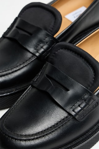 Mocassins en cuir de veau - Noir