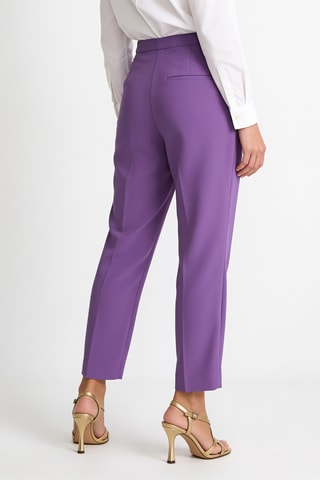 Pantalon slim taille haute - Violet