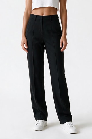 Pantalon en laine vierge - Noir
