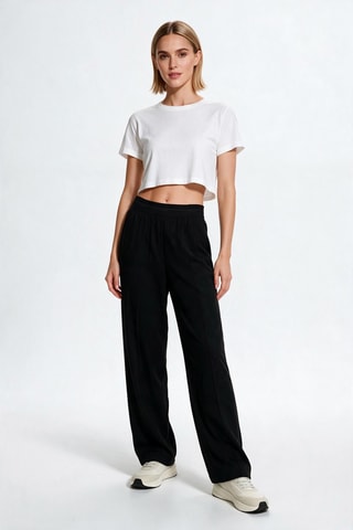 Pantalon en laine vierge - Noir