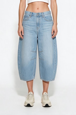 Pantacourt en jean Cocoon - Bleu clair