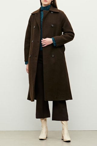 Manteau en laine - Marron