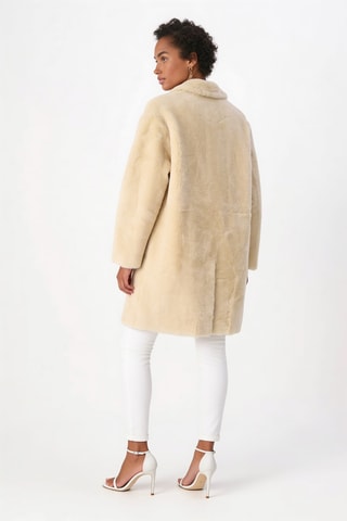 Manteau en cuir de mouton - Noir