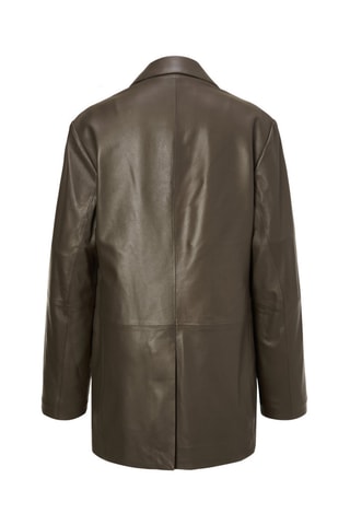 Veste en cuir d’agneau - Marron