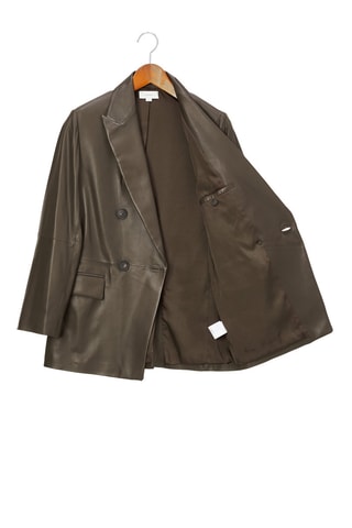 Veste en cuir d’agneau - Marron