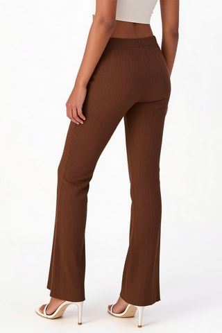 Pantalon flare - Marron