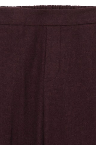 Pantalon en laine taille haute - Bordeaux