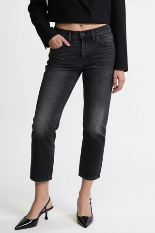 Jean relaxed en coton biologique - Noir