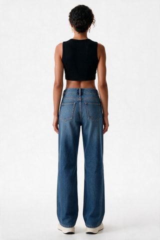 Jean wide legs - Bleu marine