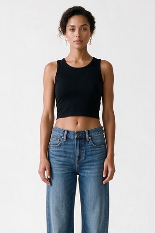 Jean wide legs - Bleu marine