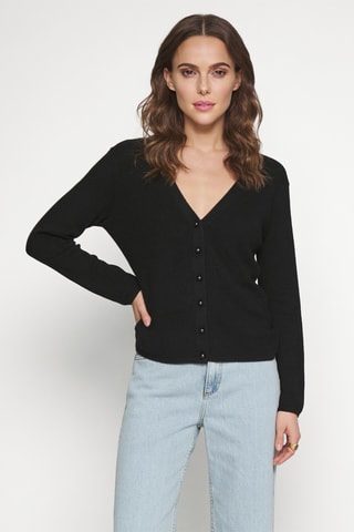 Gilet en laine et cachemire - Noir